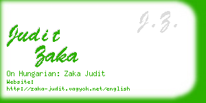 judit zaka business card